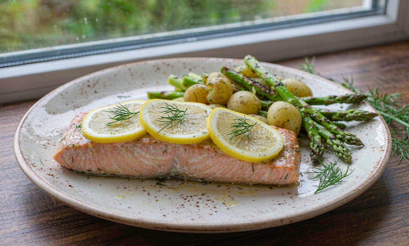 Baked Salmon with Lemon & Dill