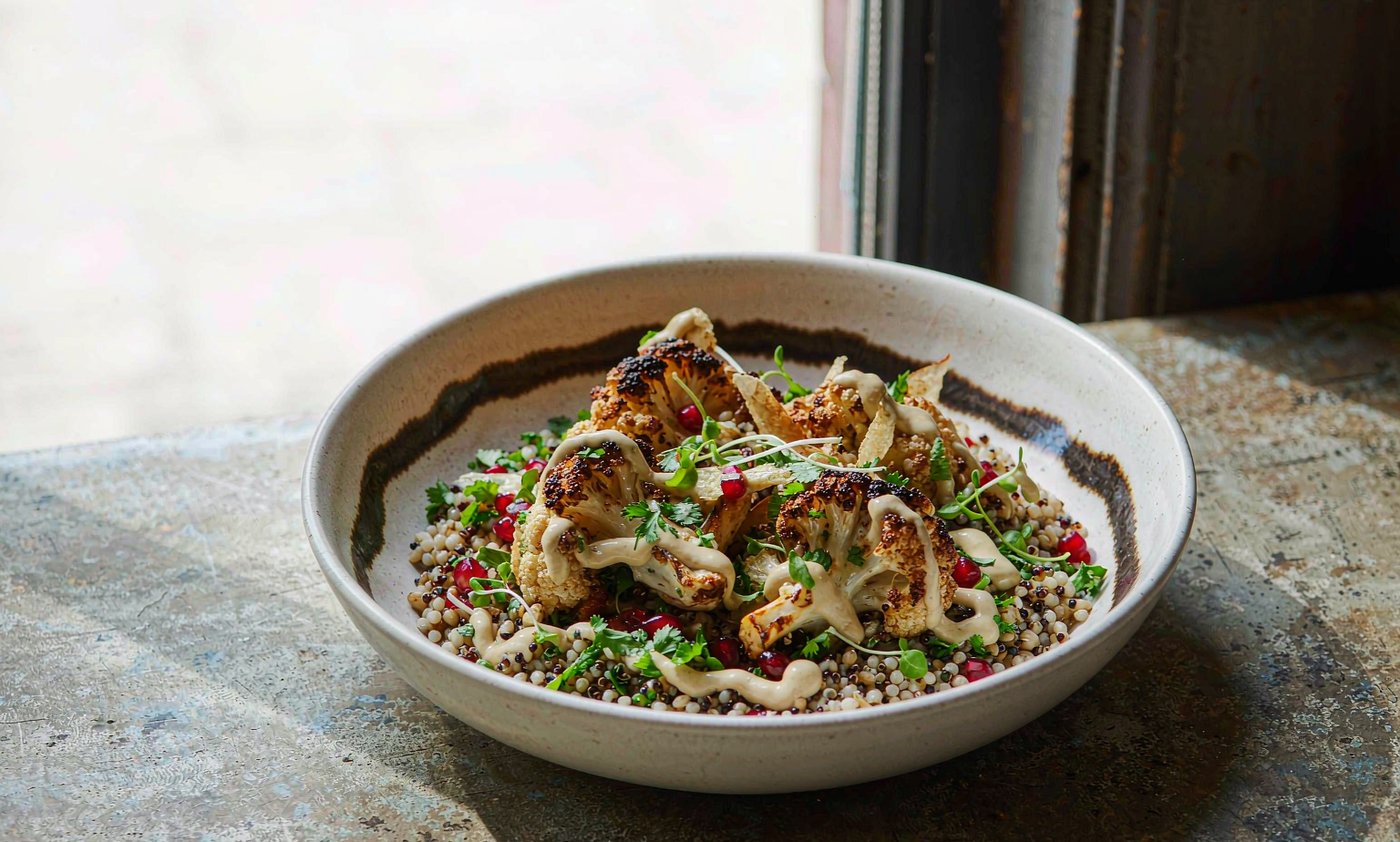 Roasted Cauliflower Grain Bowl