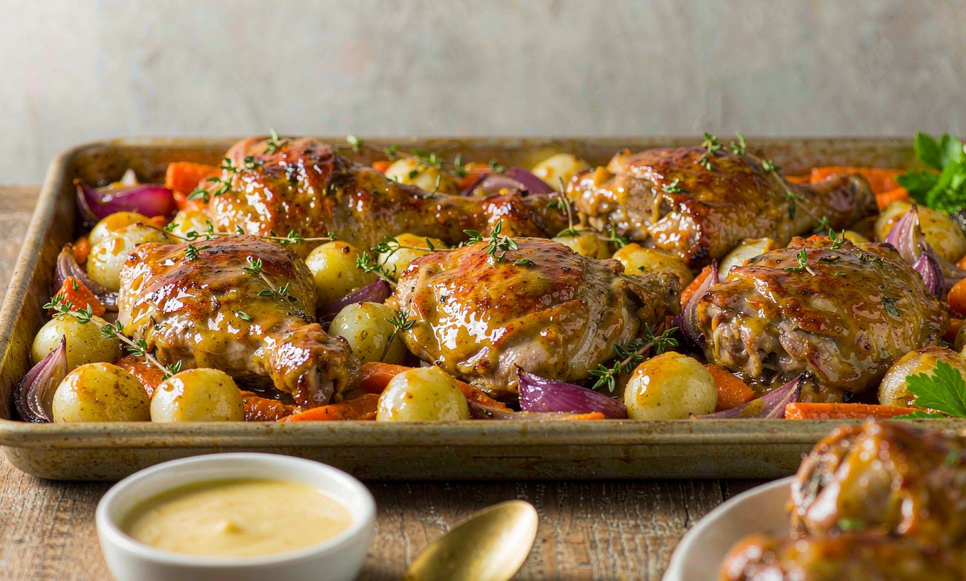 Sheet-Pan Honey Mustard Chicken
