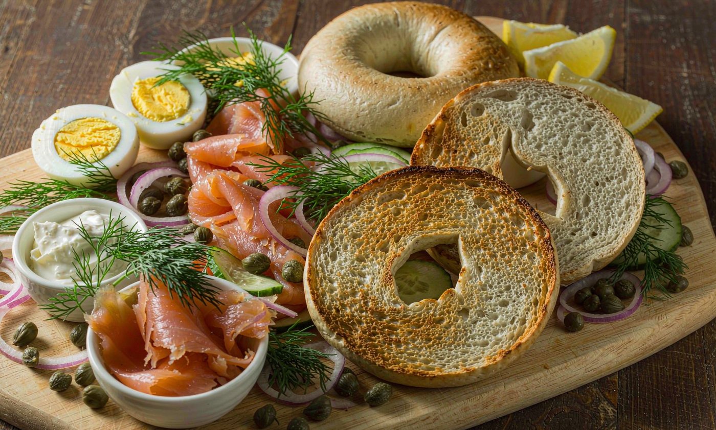 Smoked Salmon Bagel Board